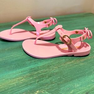 Little girls, precious jelly, sandals